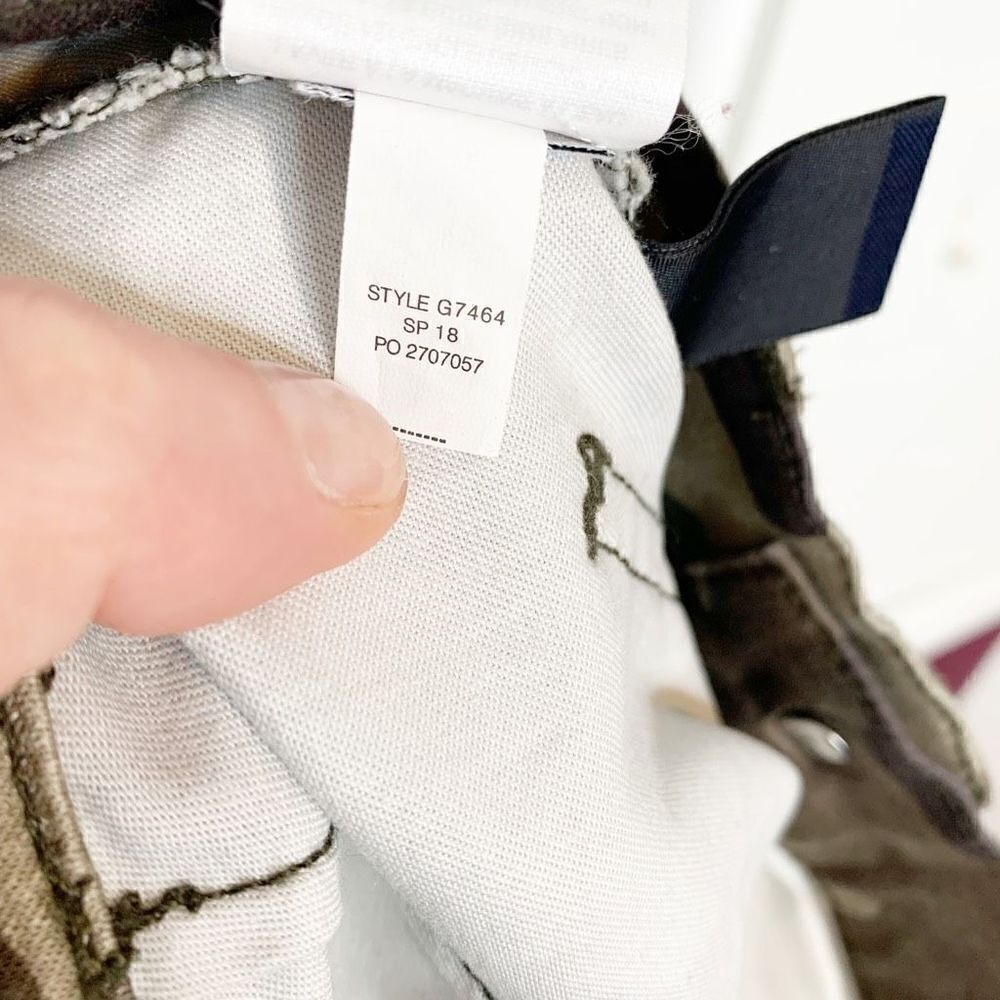 J. Crew Vintage Straight Cargo Pants in Camo Print High Rise Women’s Size 24 - Picture 10 of 15